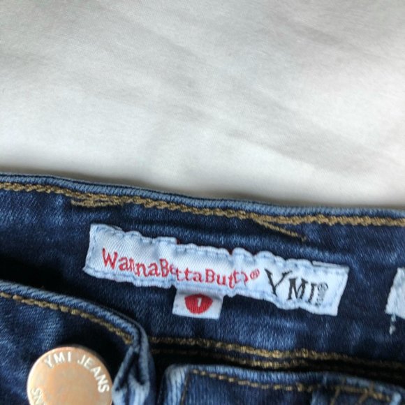 Ripped Skinny Dark Wash Jeans - Picture 10 of 10